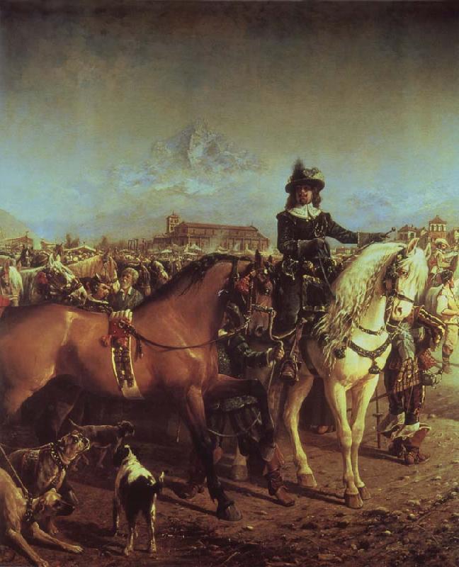 Carlo Pittara The festival of Saluzzo in that 17. century oil painting image